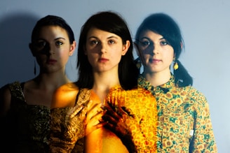 Side-by-side images illustrating style transformations applied to user photos.