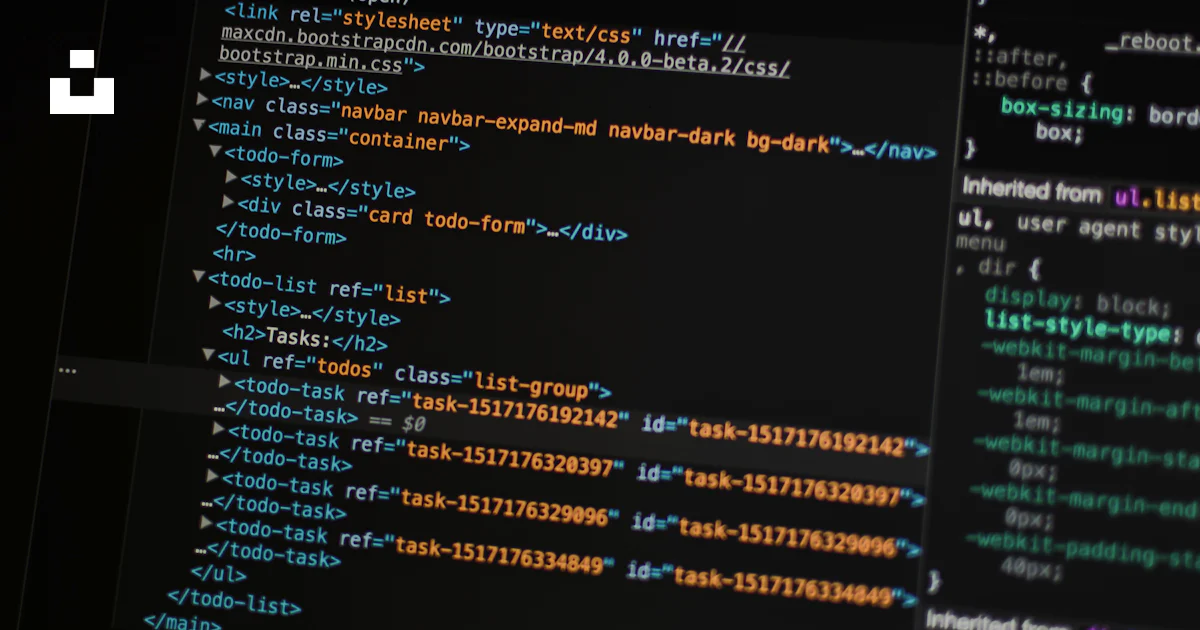 Turned on monitor displaying programming language photo – Free Dark ...