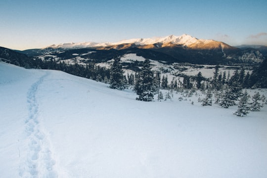 snow coverd mountains during daytime in Sapphire Point Trail United States