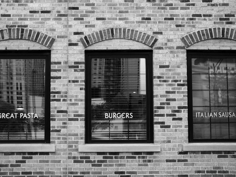An old-school Italian restaurant storefront in a Chicago neighborhood