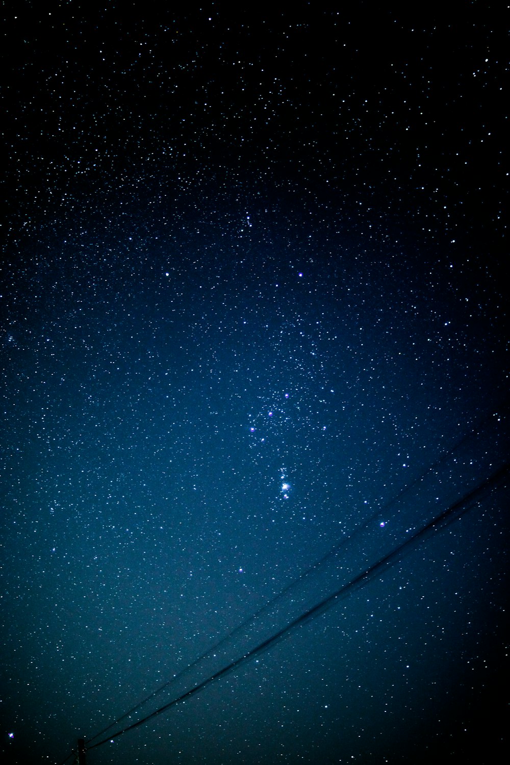 fotografia de longa exposição de estrelas