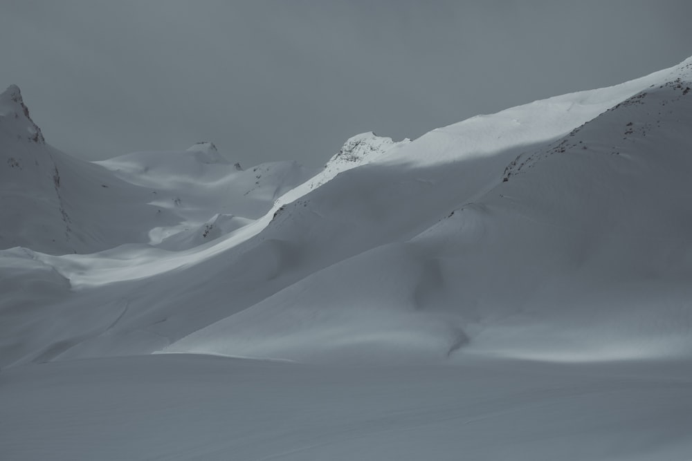 photo of mountain covered with snow