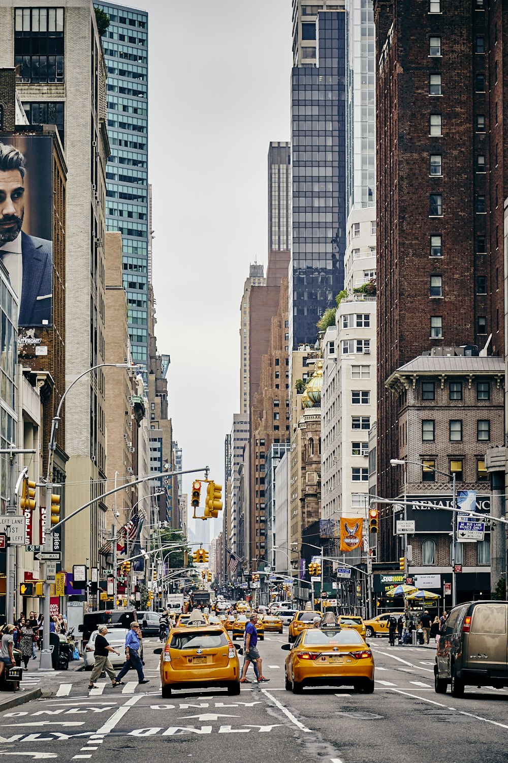 person crossing pedestrian lane