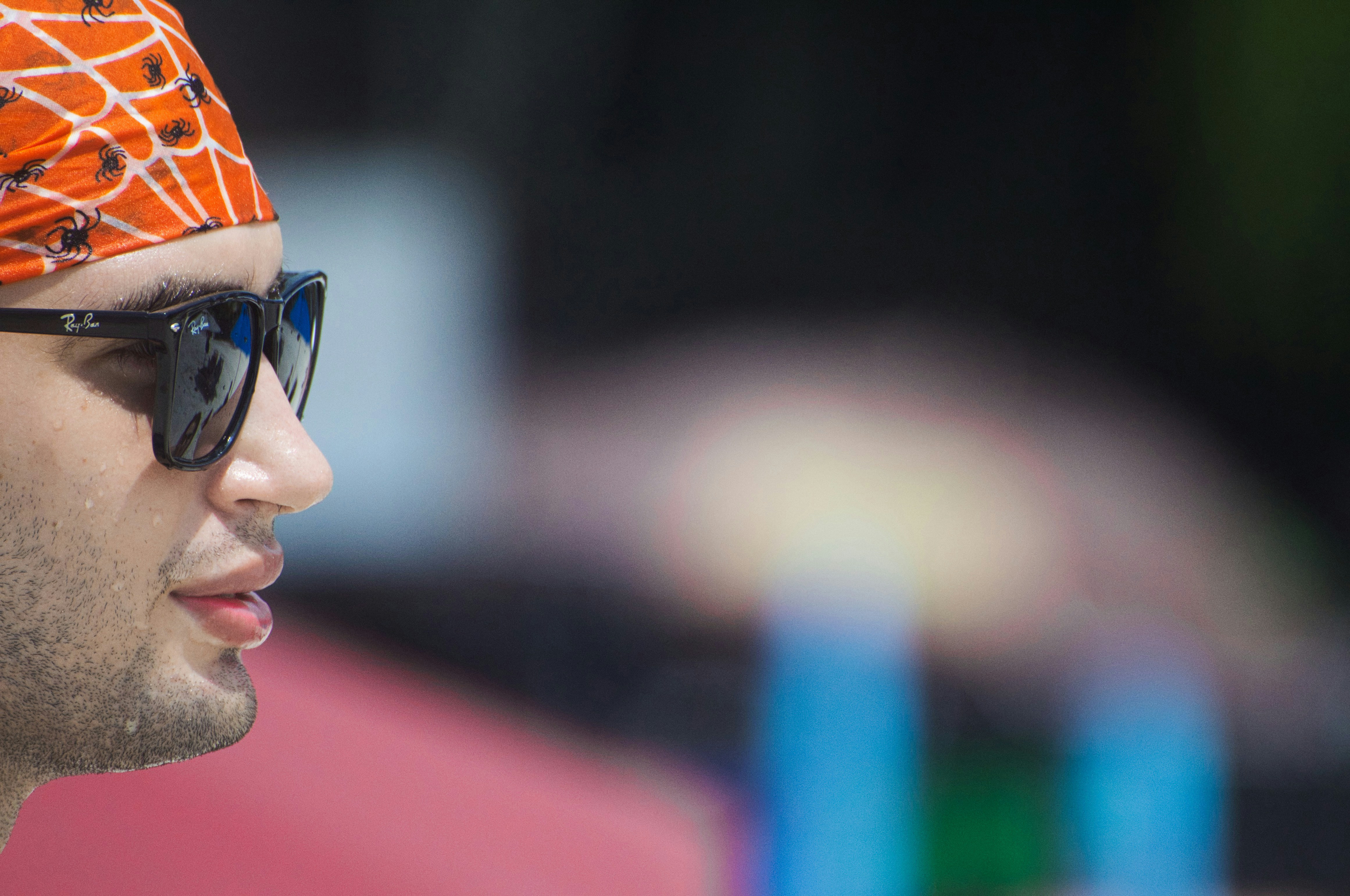 Close Up Photography Of Man Wears Black Ray Ban Wayfarer Sunglasses Photo Free Face Image On Unsplash