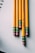 five brown pencils