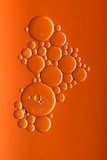 orange bubbles art