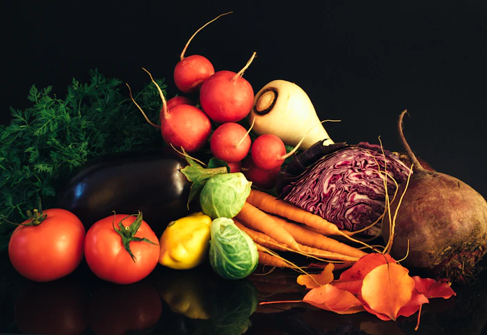 Fresh green vegetables