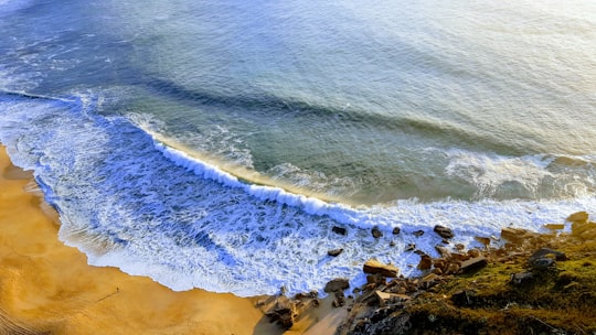 aerial photography of seashore in Miradouro do Suberco Portugal