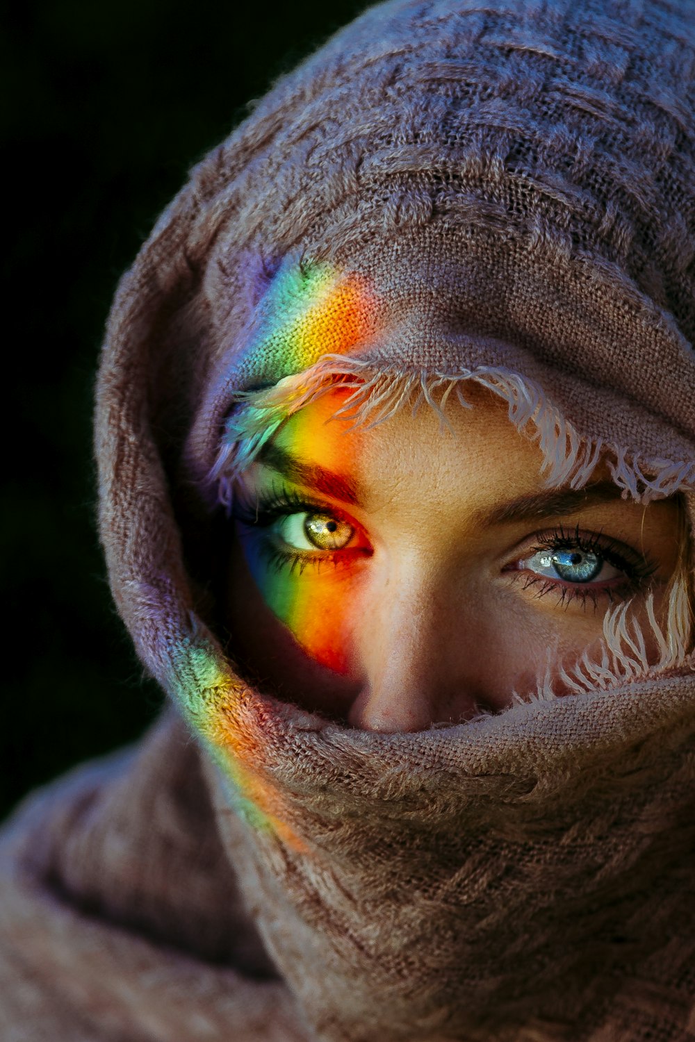 portrait photography of woman