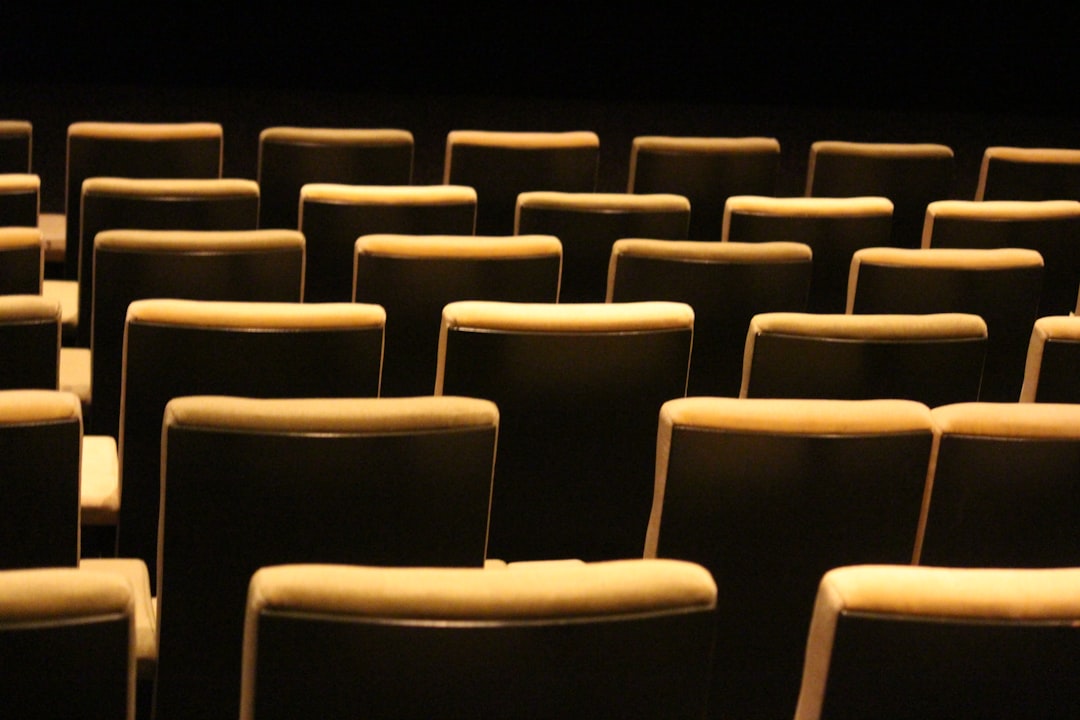 selective color photography of chairs, When i was working on a magazine. I shot in this beautifull cinema. This is one o