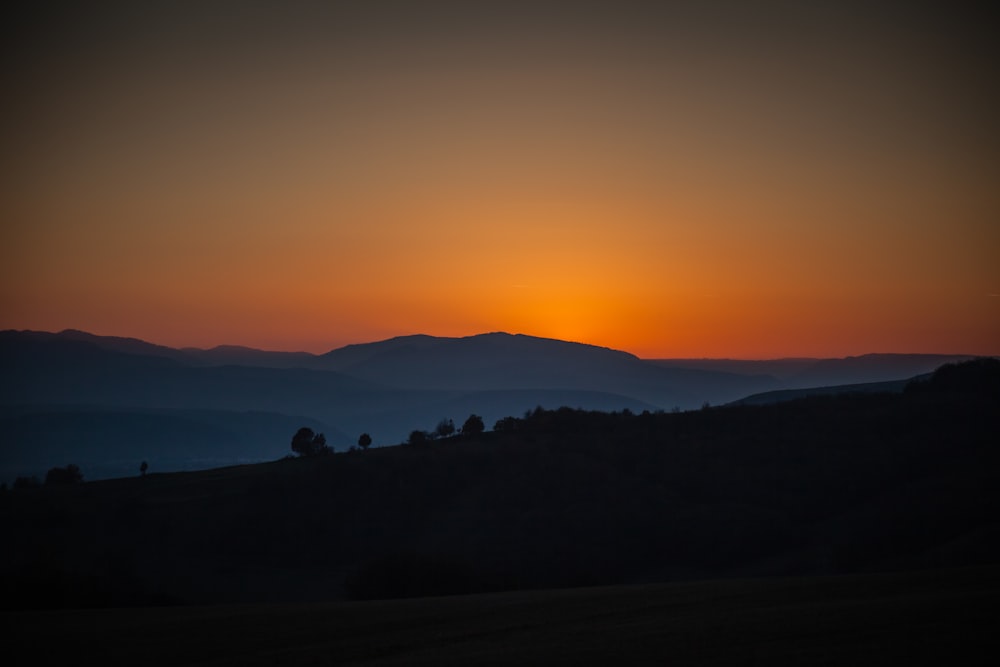 mountains during golden hour