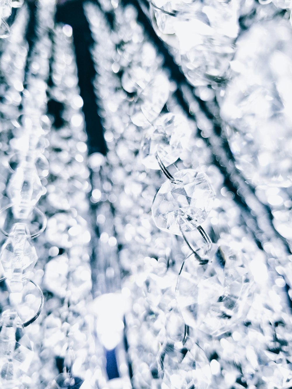 closeup photography of crystal hanging decor