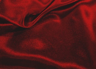 red textile