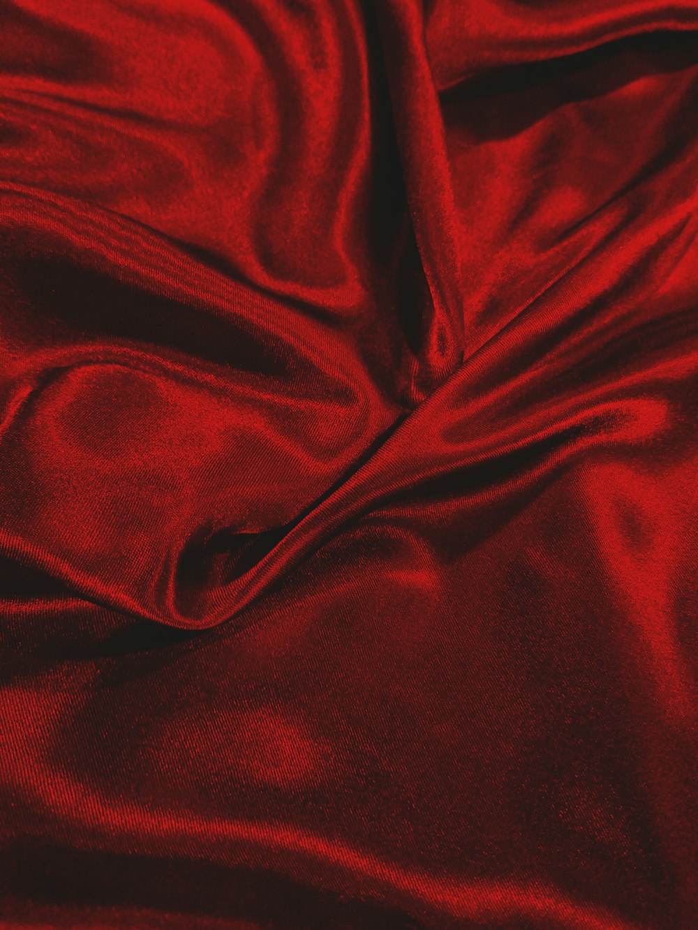 red textile