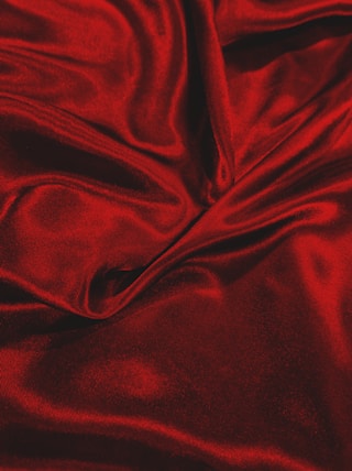 red textile