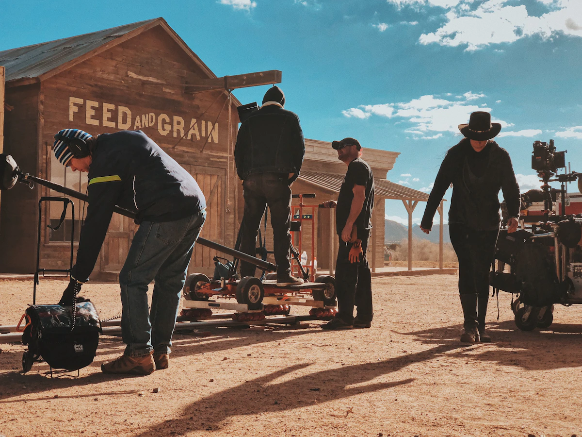 Filmset byggt på location