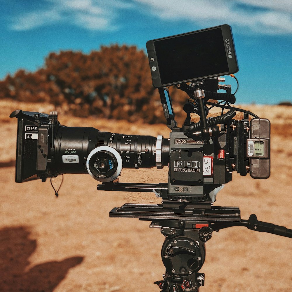 Photographie à mise au point superficielle d’un caméscope vidéo