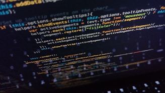turned on computer monitor displaying coding application