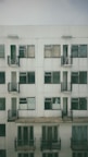 A view of the exterior of the accommodation building.