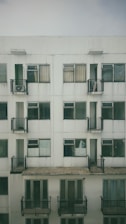 A view of the exterior of the accommodation building.
