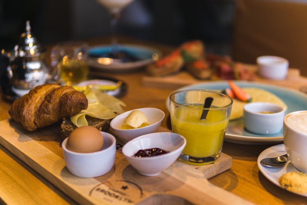 assorted dish on top of table