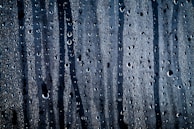 timelapse photo of rain drops