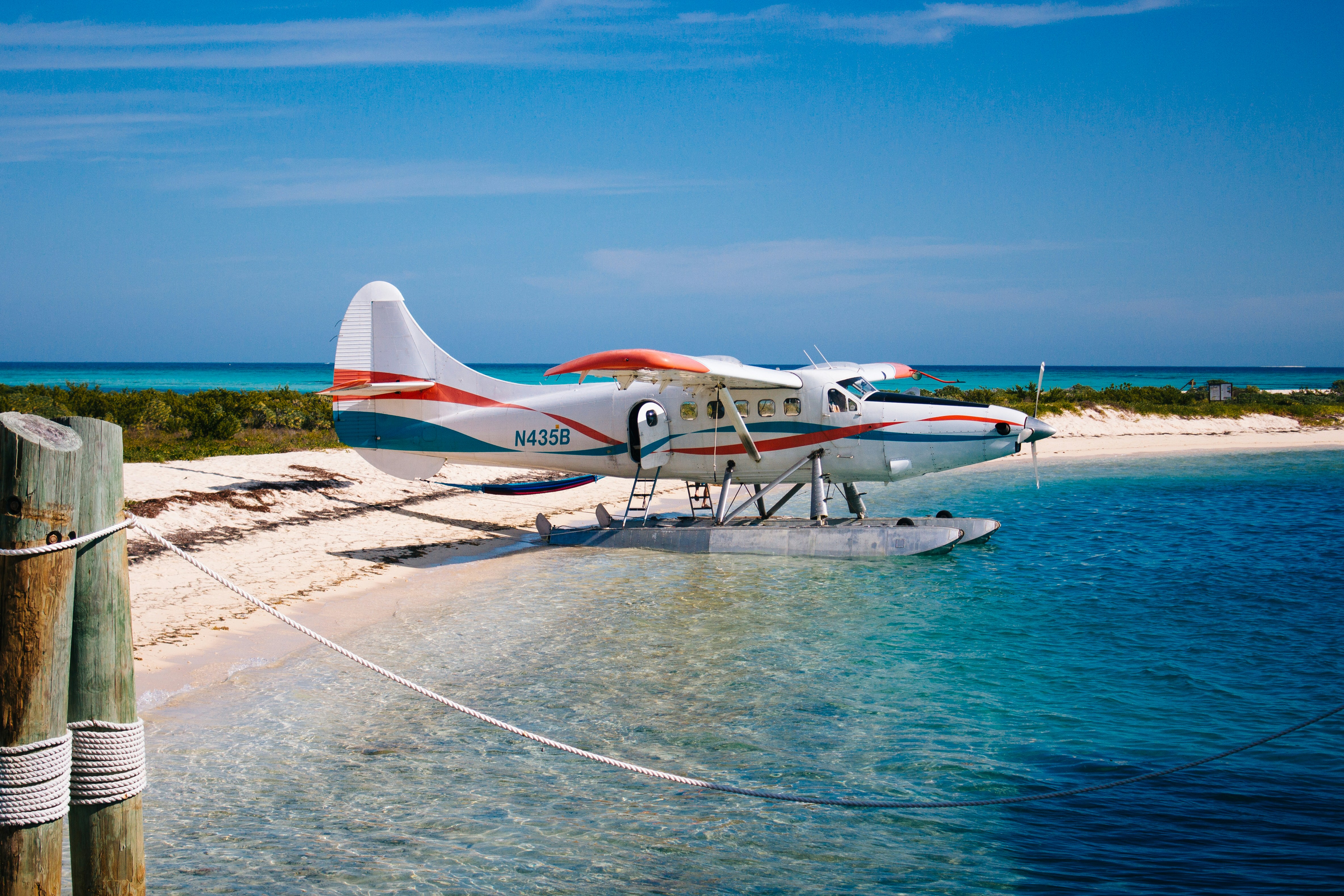 Seaplane transfer to Utheemu island
