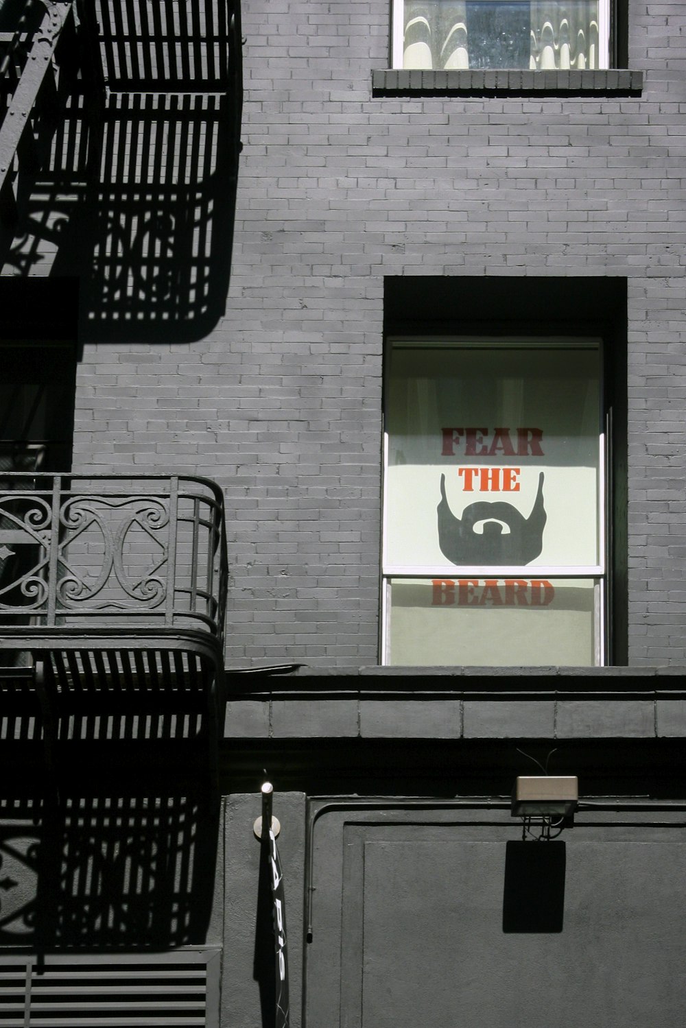 Fear The Beard signboard