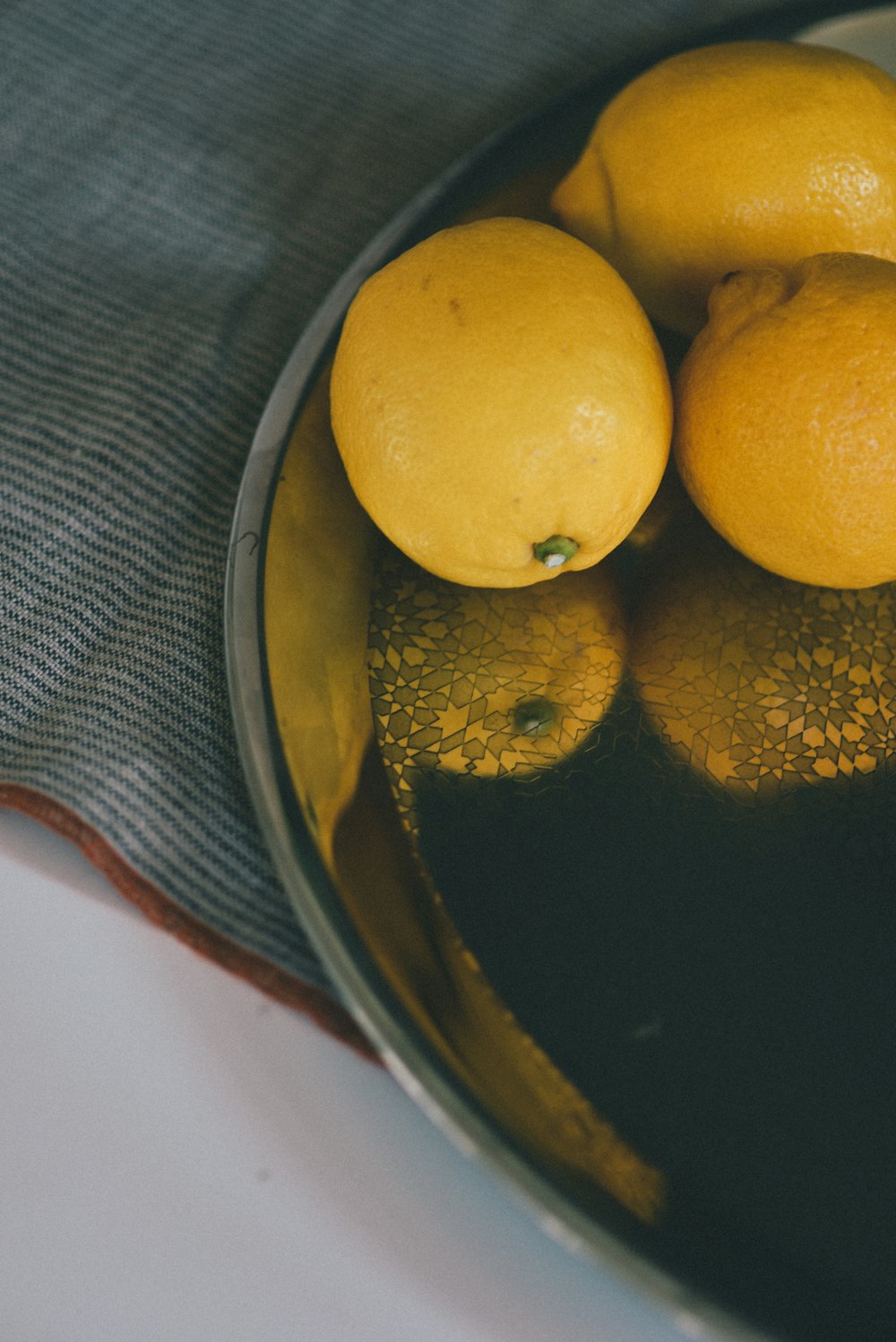 assiette de citrons