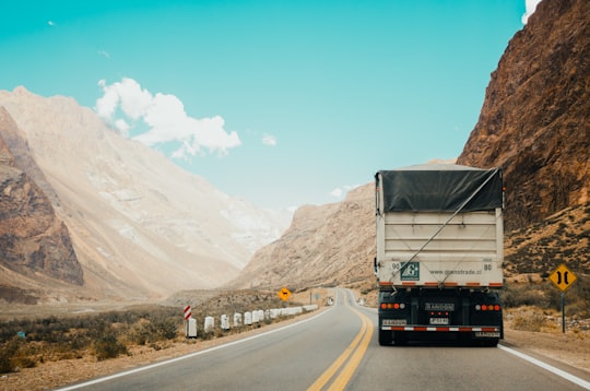 white and black truck near mountain at daytime in Mendoza Argentina