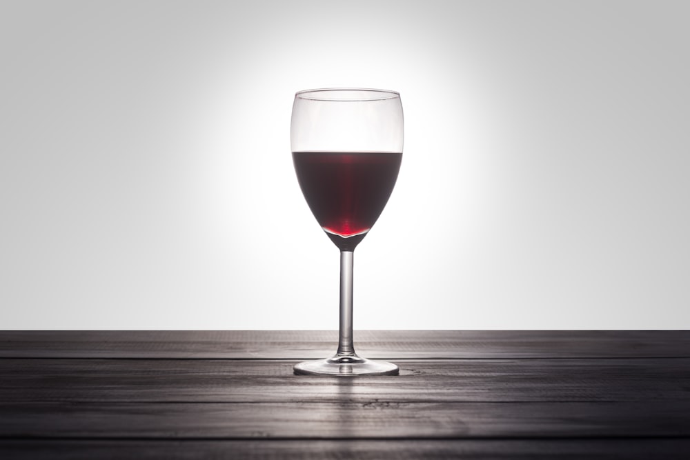 Copa de vino transparente