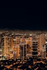 city buildings during night time