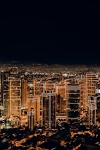city buildings during night time