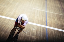 man riding on bicycle