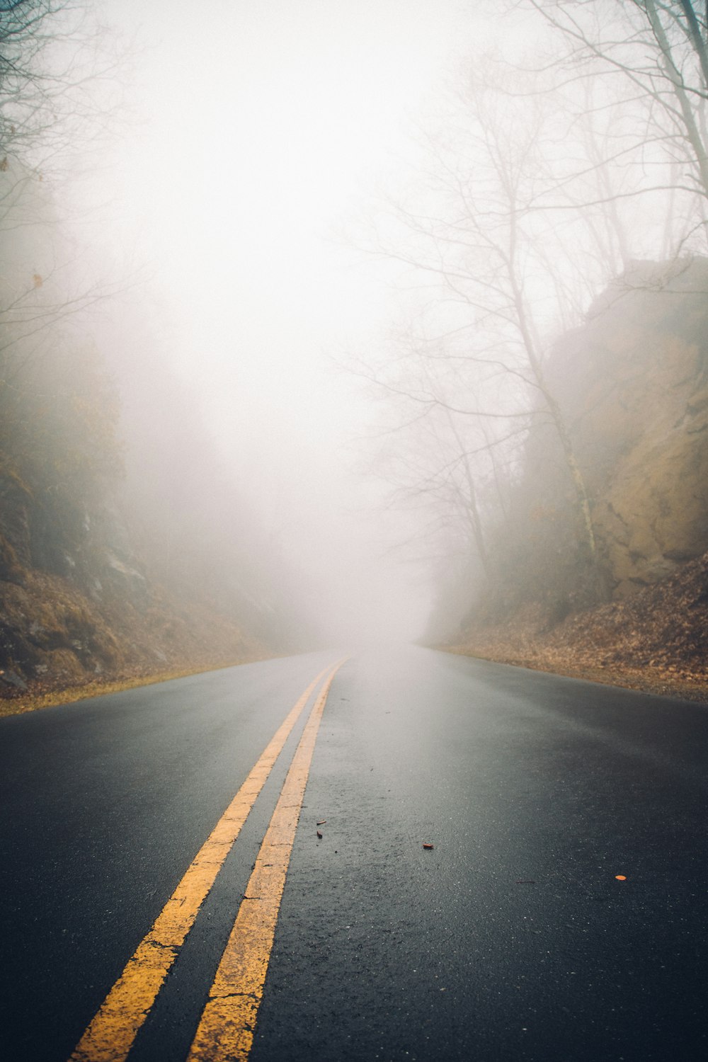 photo of empty asphalt road