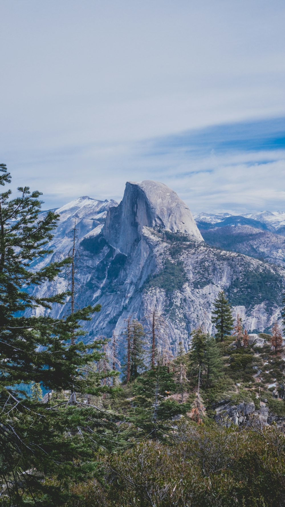 landscape photography of mountain and forest