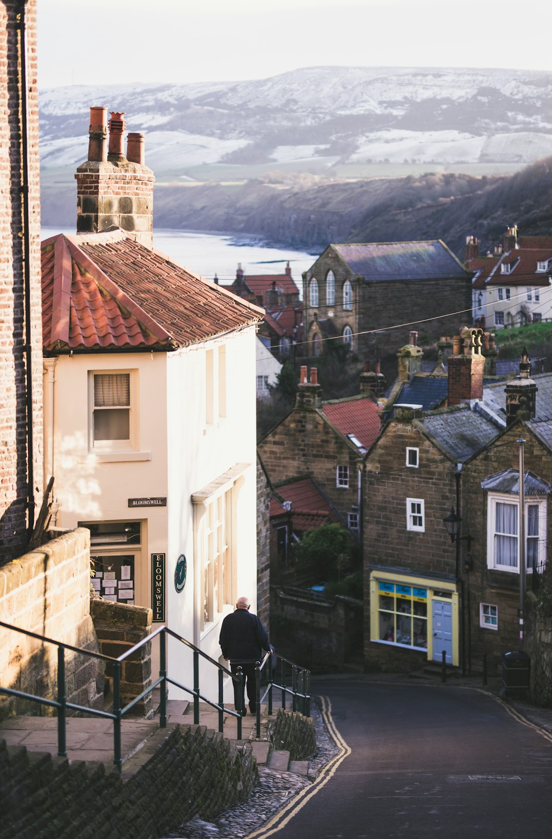 photo of Robin Hood's Bay Town near Whitby Abbey