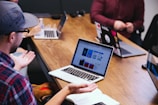 man talking in the meeting
