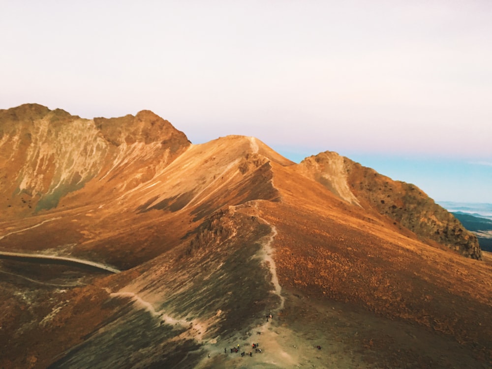 brown and gray mountain at daytime