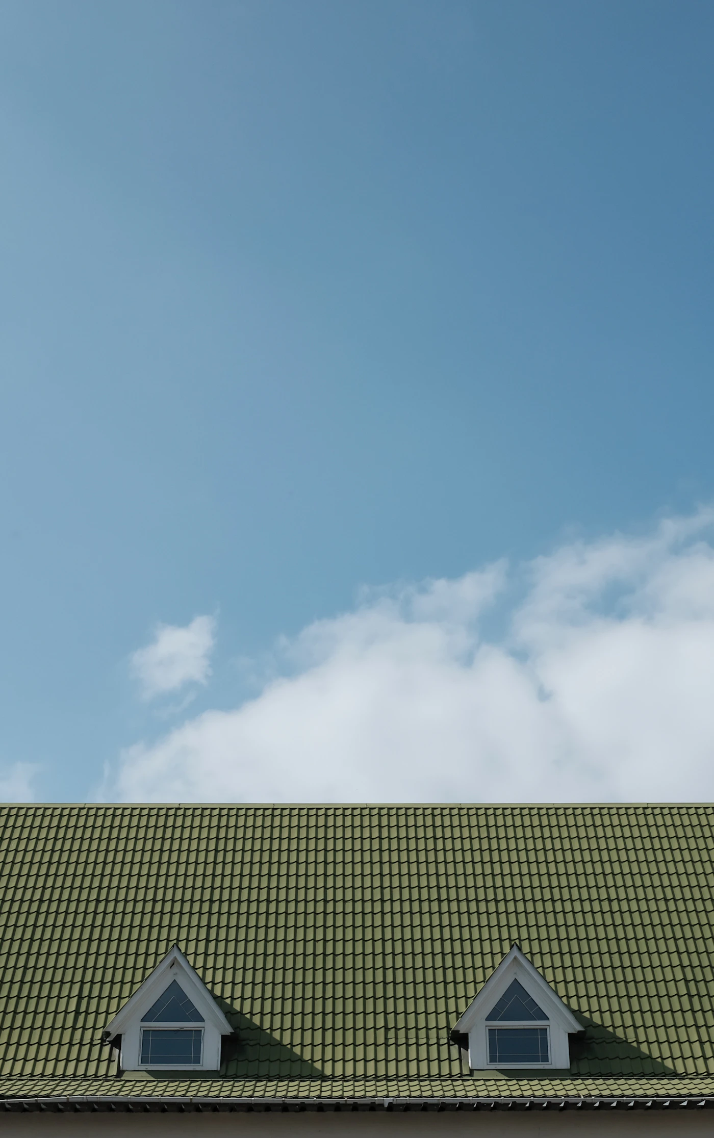 Close-up of asphalt shingles on a residential roof