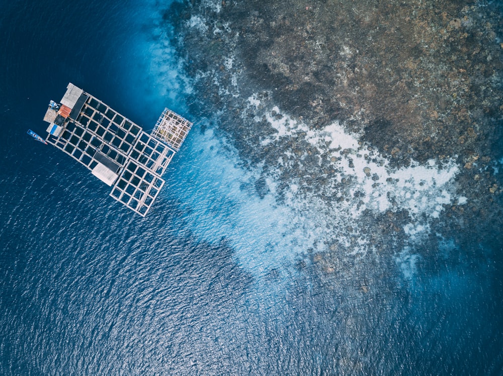 aerial view of island