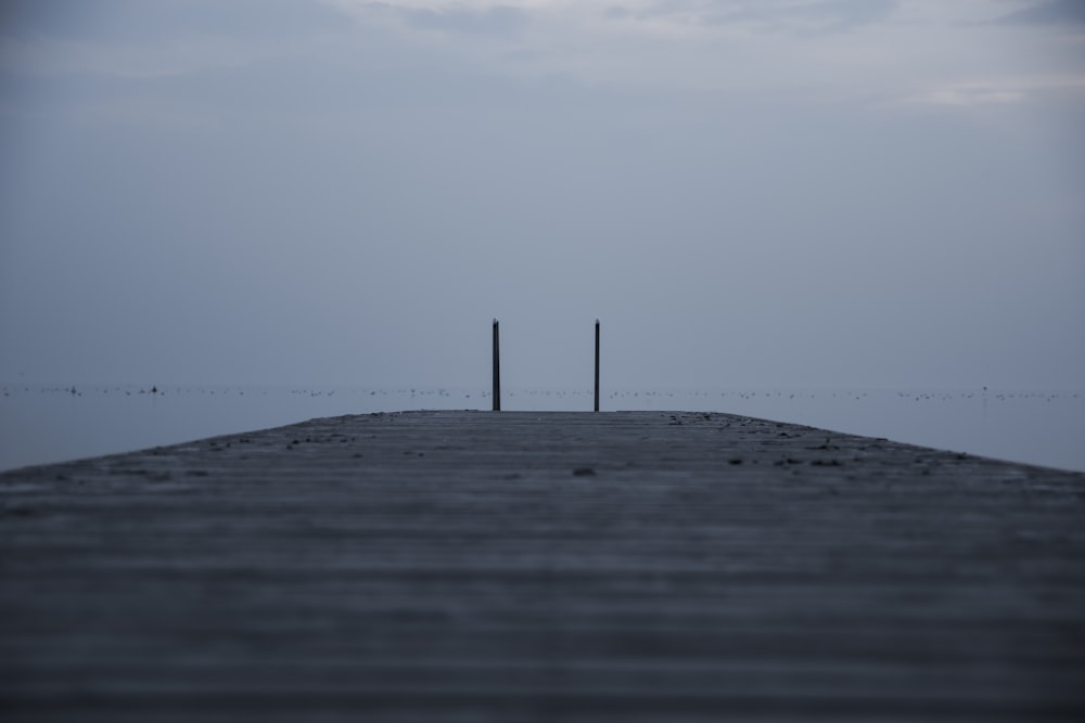 brown wooden dock