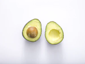 Halved avocado