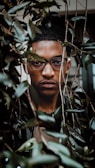 shallow focus of man outdoors