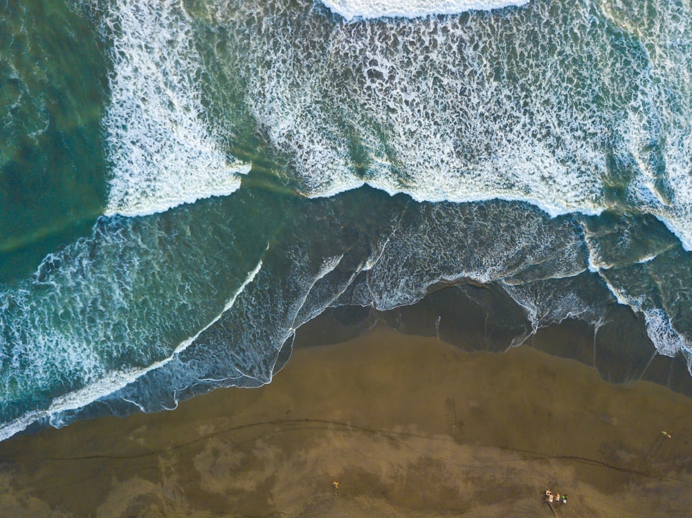 aerial view photography of body of water