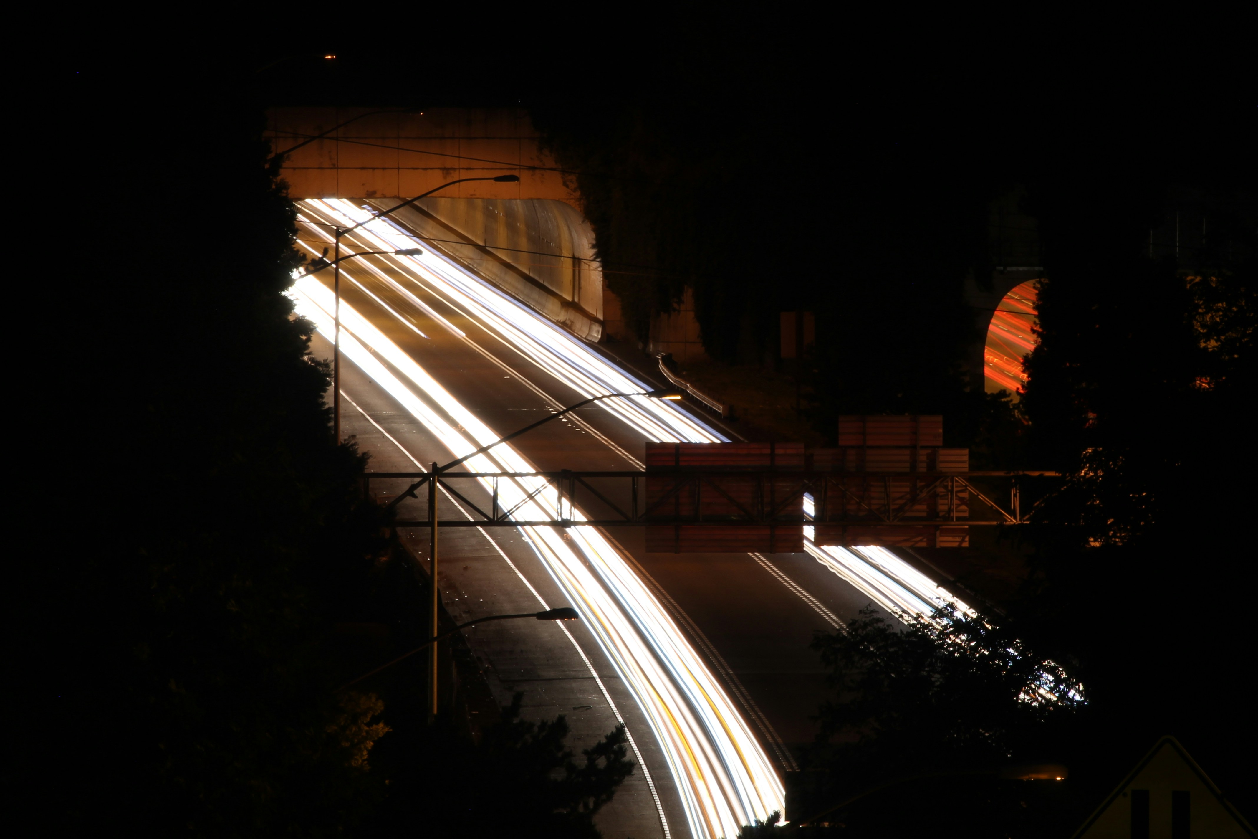 timelapse photo of hi-way