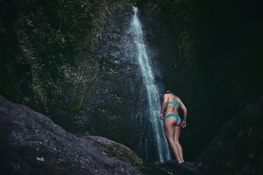 photo of Mānoa Waterfall near Koko Crater Botanical Garden