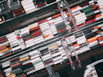 top view of cargo tracks