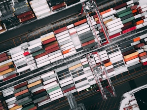 top view of cargo tracks