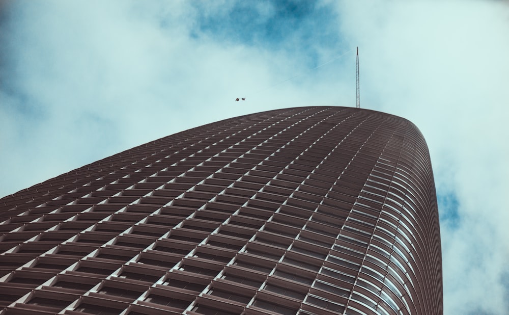 low angle photography of high rise building